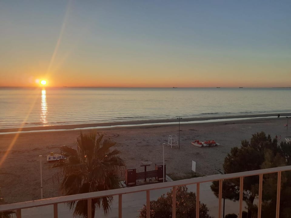Natural landscape, Beach, Sea view, Sunset