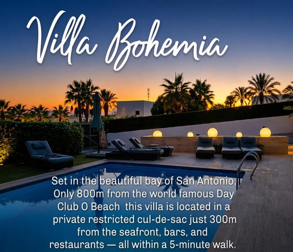Villa Bohemia Ibiza San Antonio Bay Private Pool & Sea Views Villa in Ibiza