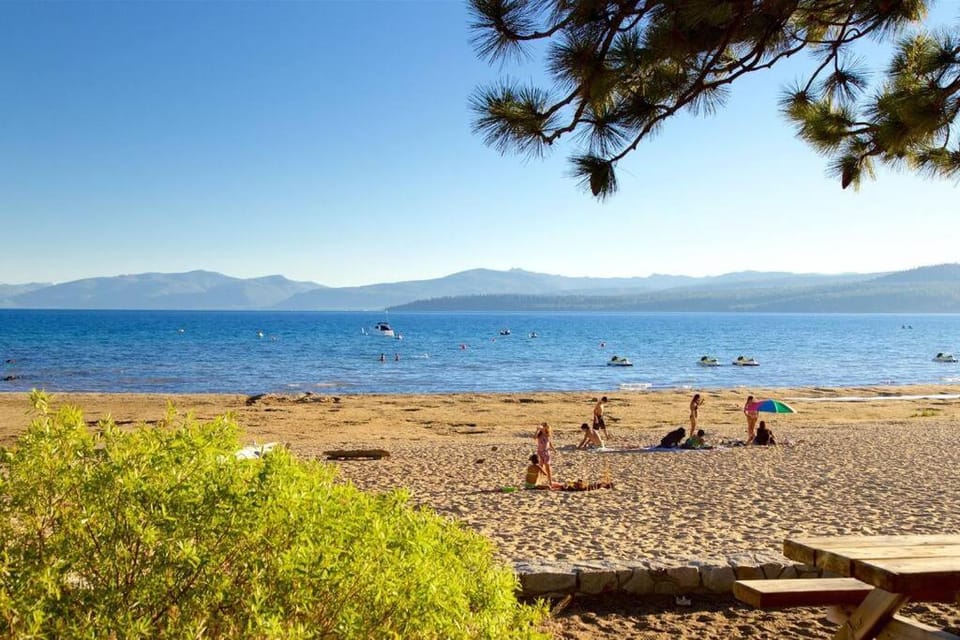 Natural landscape, Beach, Lake view, Mountain view