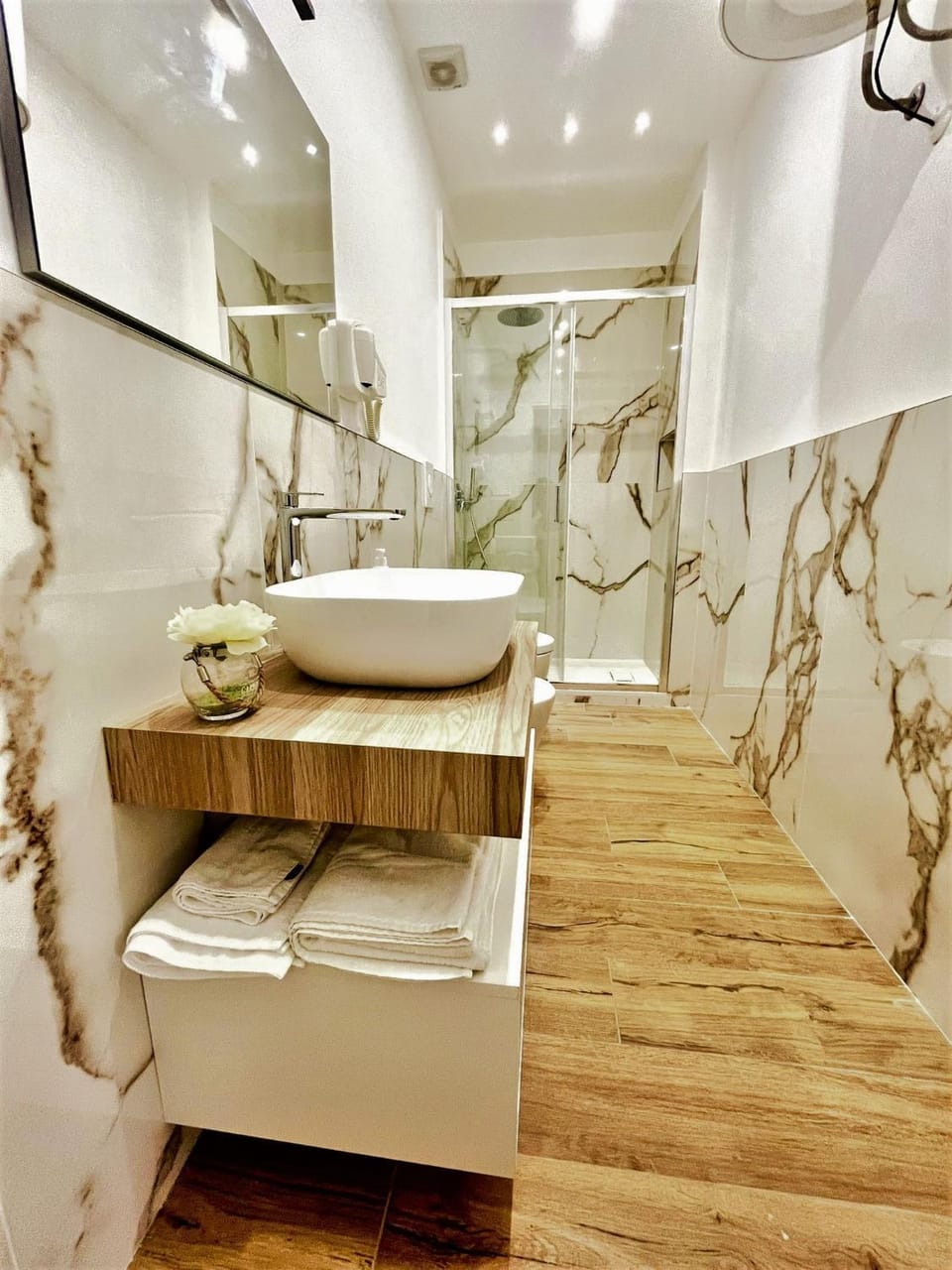 Shower, Toilet, Bathroom, towels