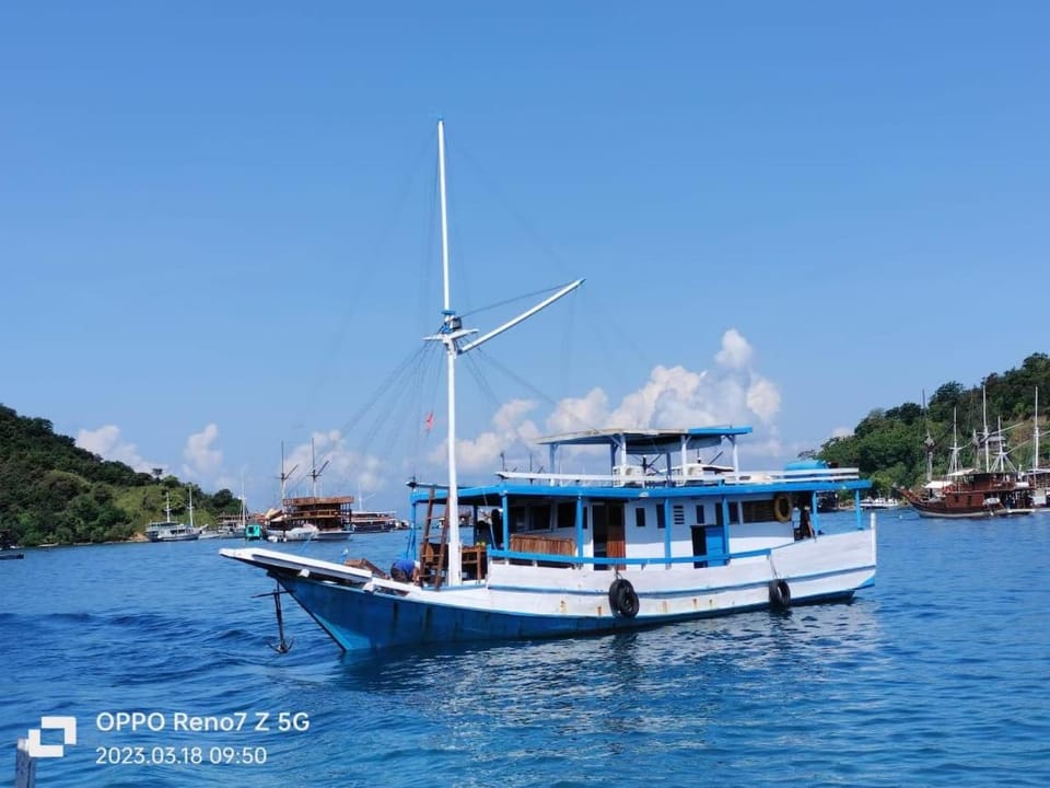 Labuan Bajo Boat Charter Docked boat in Indonesia
