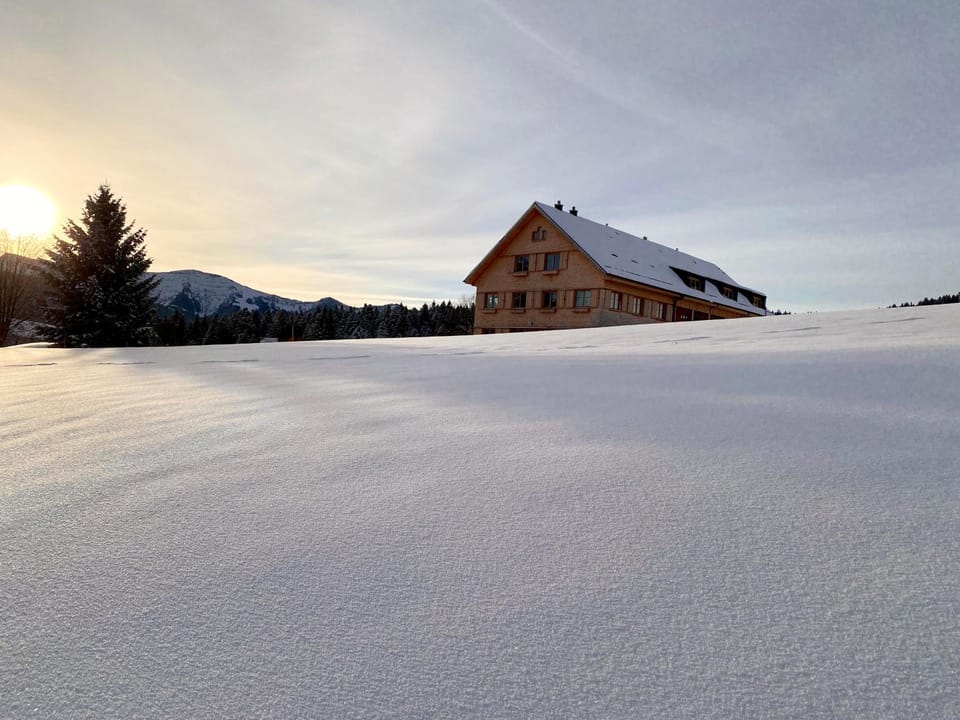 Property building, Day, Winter