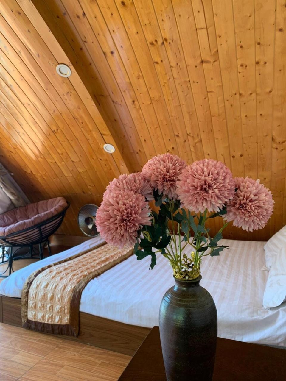 Bed, Natural landscape, Bedroom
