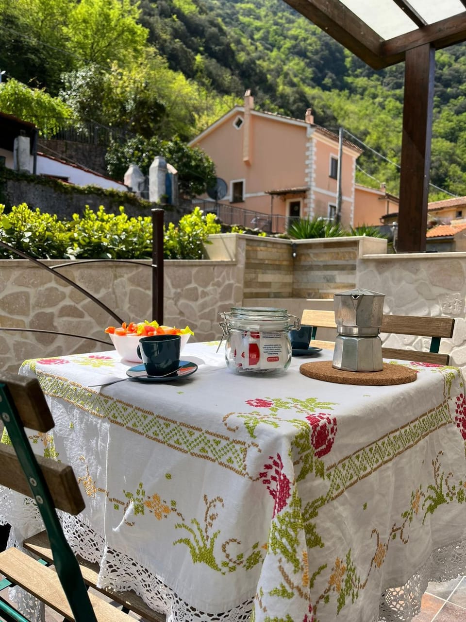 Natural landscape, Garden, Mountain view