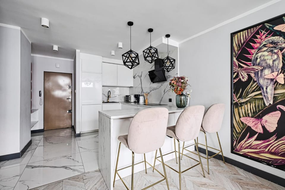 Kitchen or kitchenette, Living room, oven, stove