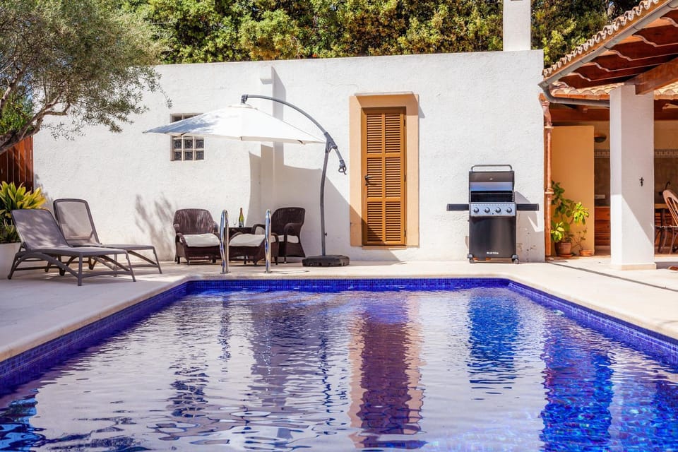 Property building, Living room, Swimming pool