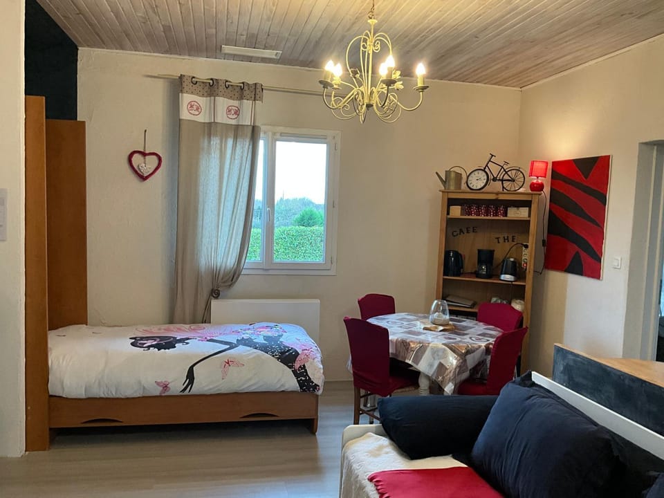 Ravissant T2, Cl 3 étoiles, 3 pers et 1 enf , 3 lits, parking et patio Apartment in Nouvelle-Aquitaine