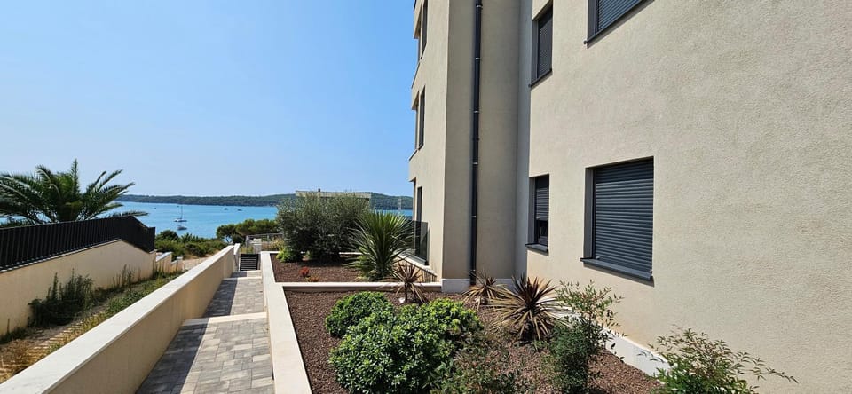 Property building, Natural landscape, Garden view, Sea view