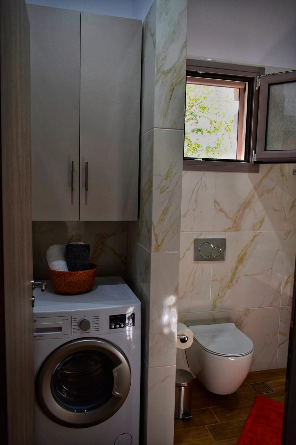 Toilet, Bathroom, washing machine
