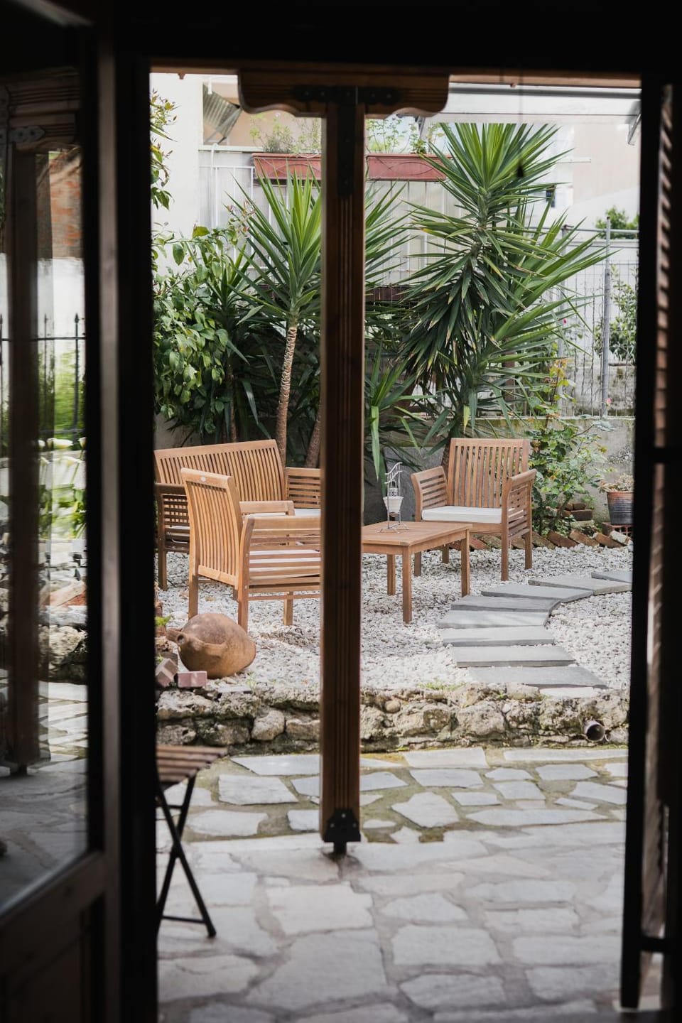 Patio, Day, Garden, Seating area, Garden view