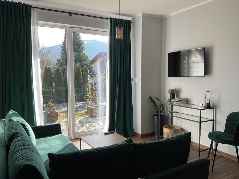 Living room, Seating area, Mountain view