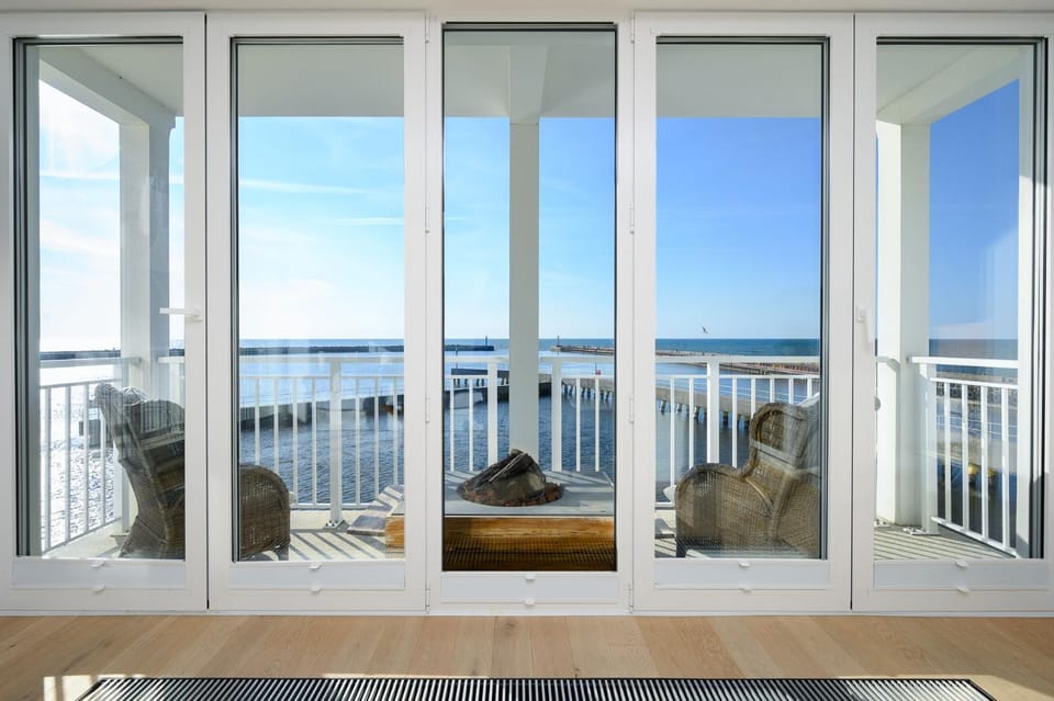 Patio, Day, Natural landscape, View (from property/room), Balcony/Terrace, Living room, Seating area, Sea view