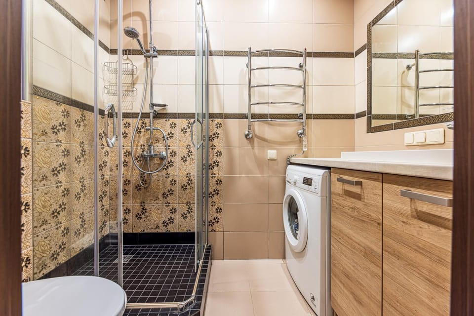 Shower, Bathroom, washing machine