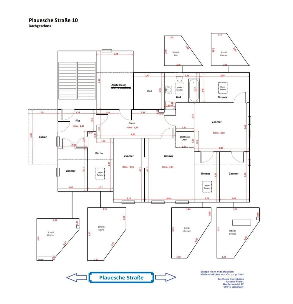 Große Dachgeschosswohnung Arnstadt Apartment in Thuringia, Germany