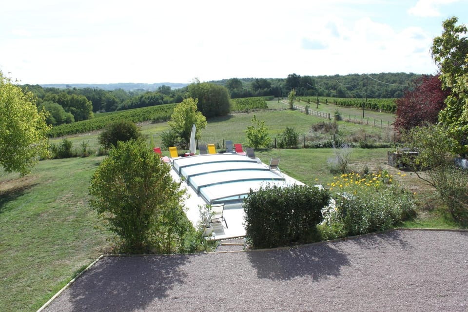 Natural landscape, Garden, Garden view, Pool view, Swimming pool