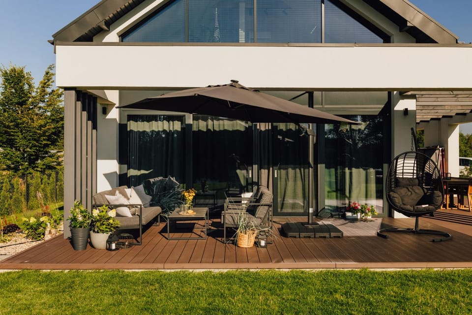 Property building, Patio, Garden view