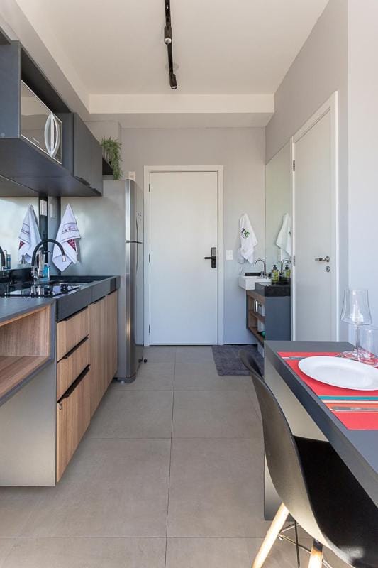 Dining area, minibar, stove