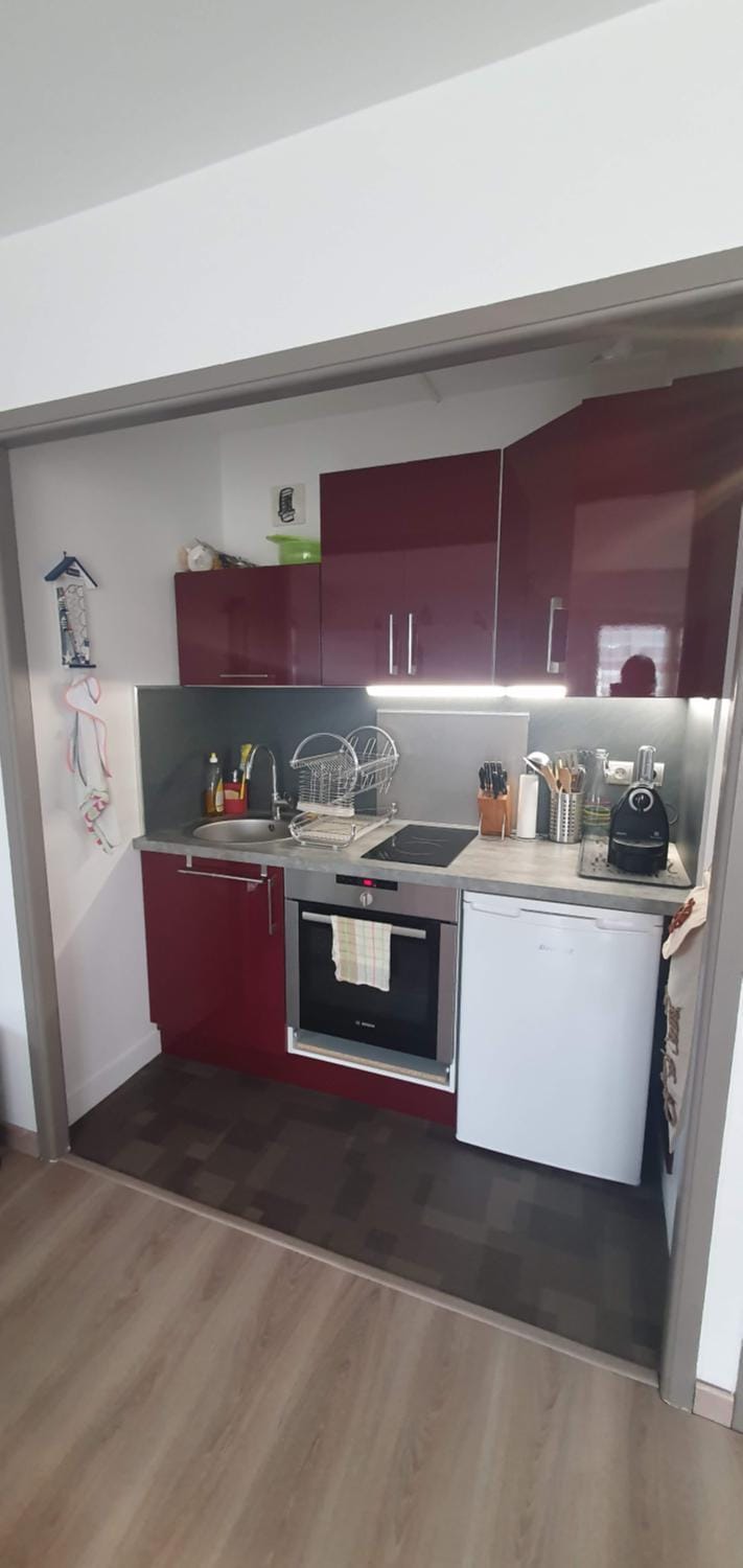 Kitchen or kitchenette, minibar, pet friendly, stove, toaster
