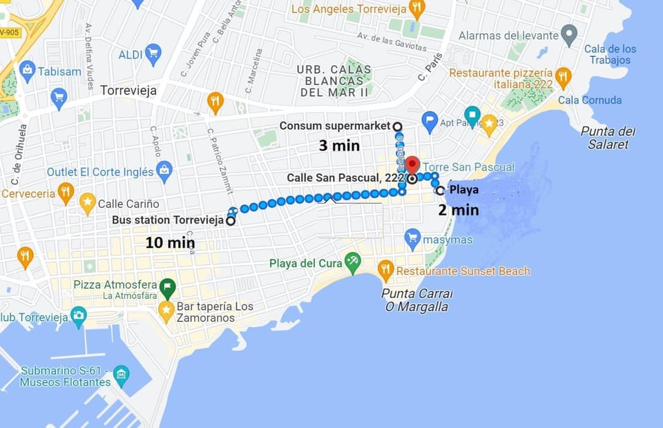 222 San Pascual, Playa Del Cura, Torrevieja Apartment in Torrevieja