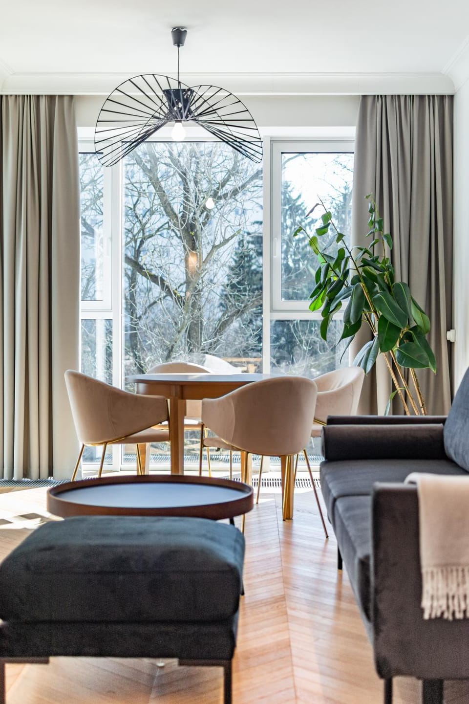 Living room, Seating area, Dining area