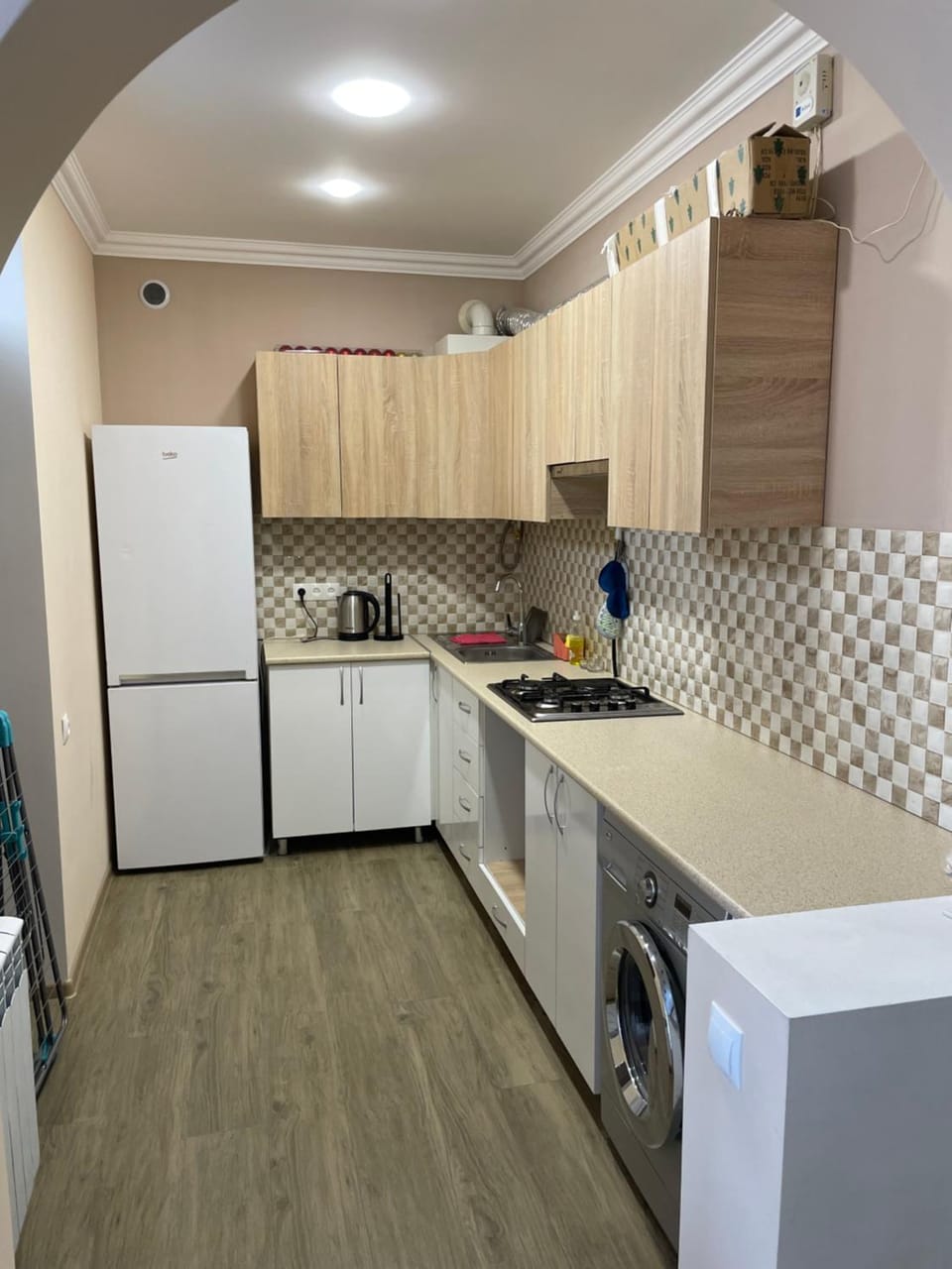 Kitchen or kitchenette, dishwasher, pet friendly, stove, washing machine
