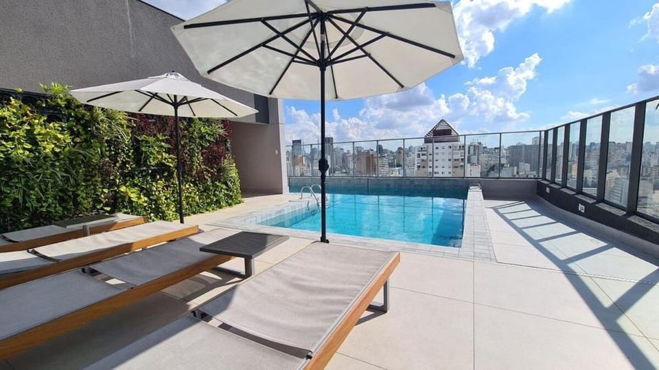 Pool view, sunbed