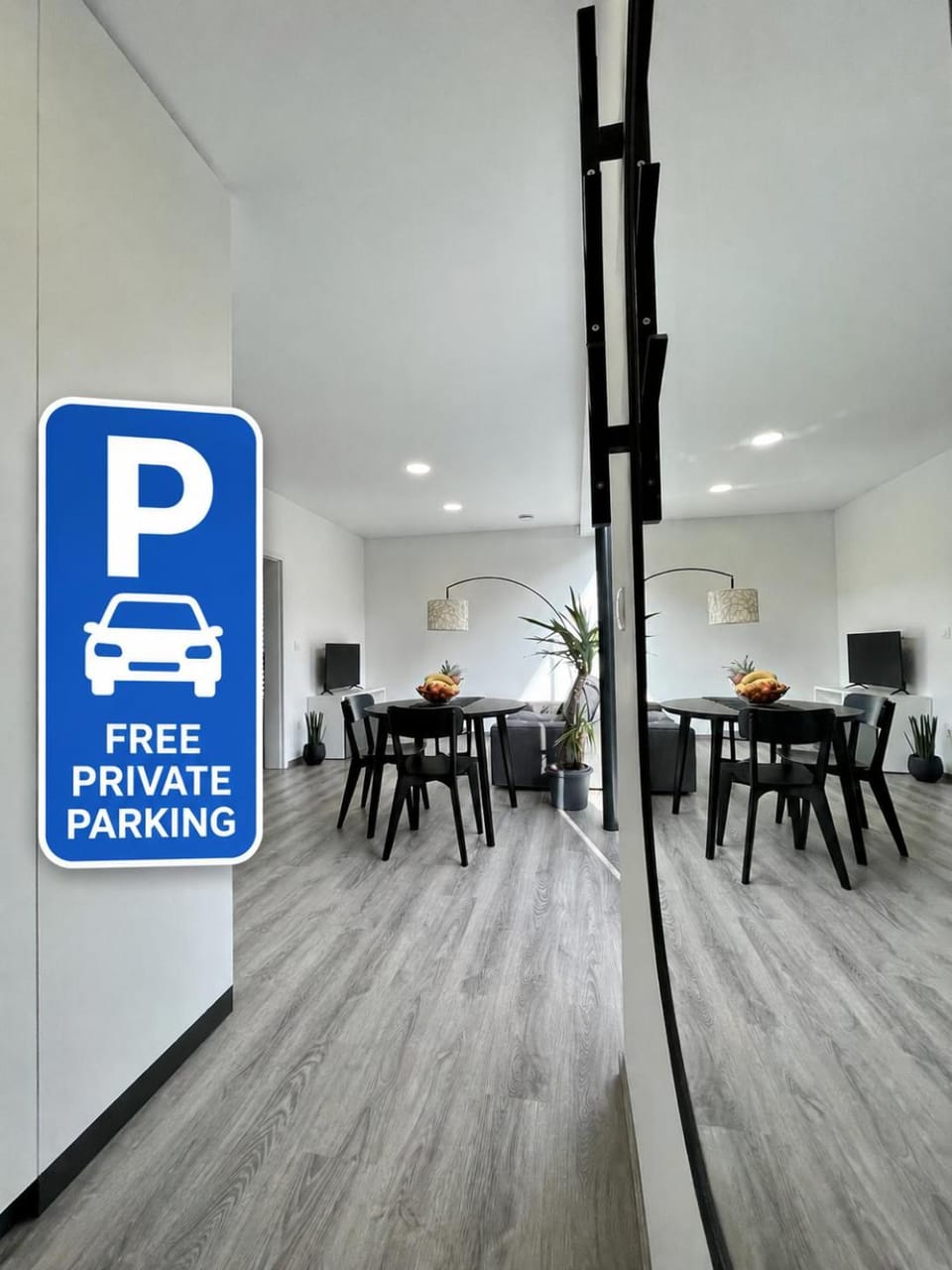 Property logo or sign, Text overlay, Street view, Facility for disabled guests, Parking, acessibility