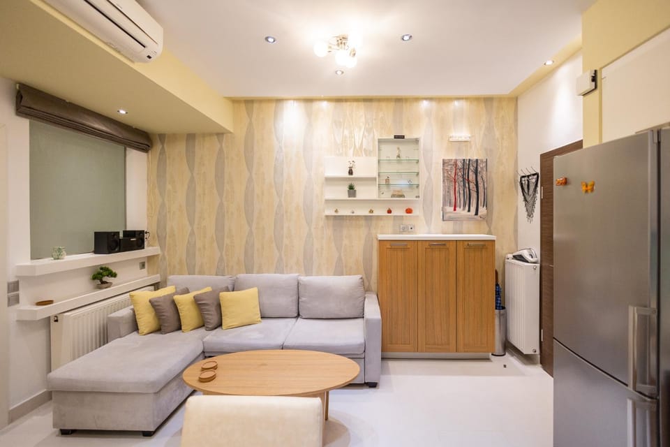 Living room, Seating area, air conditioner