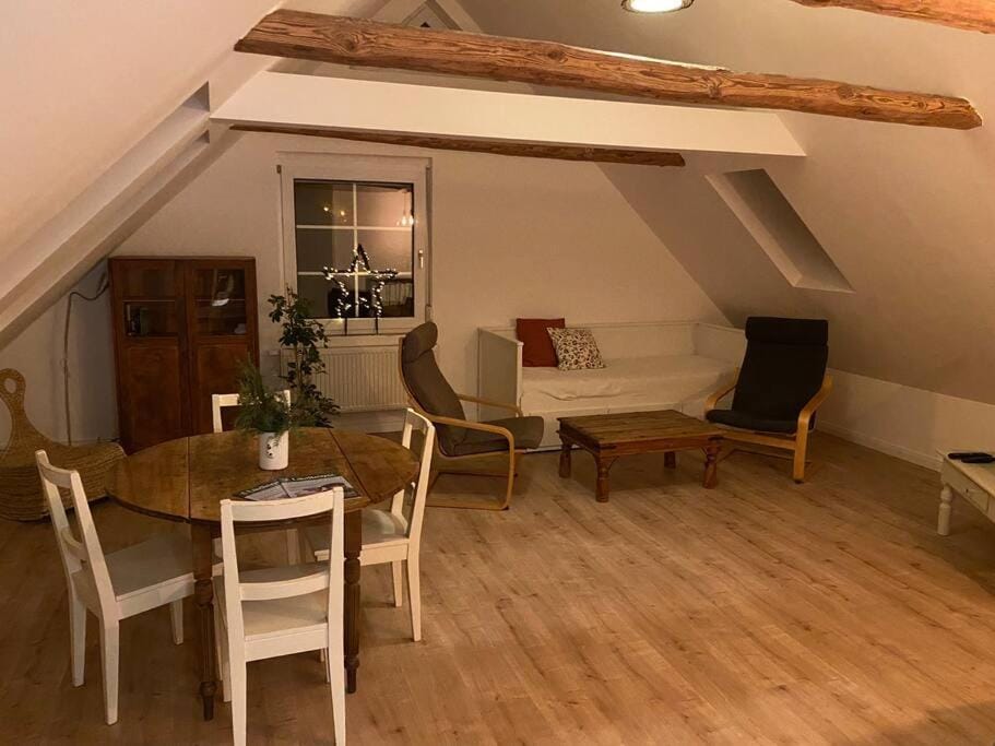 Living room, Seating area, Dining area