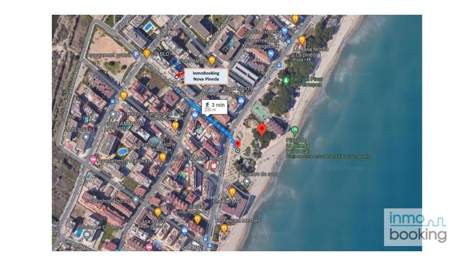 Nova Pineda , climatizado , piscina y a 230m de la playa. Apartment in La Pineda