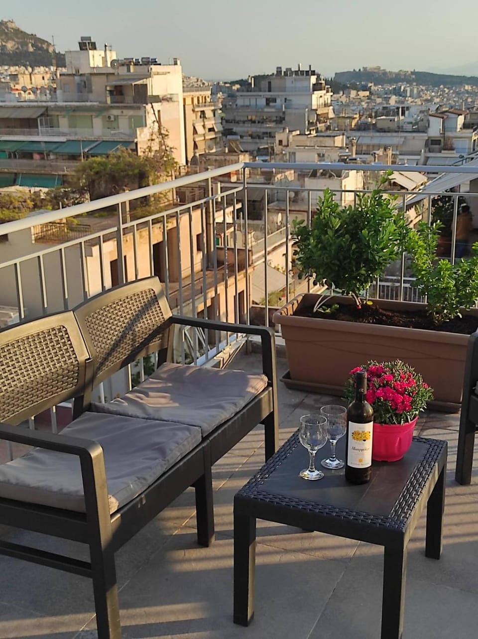 Property building, Patio, Balcony/Terrace, City view