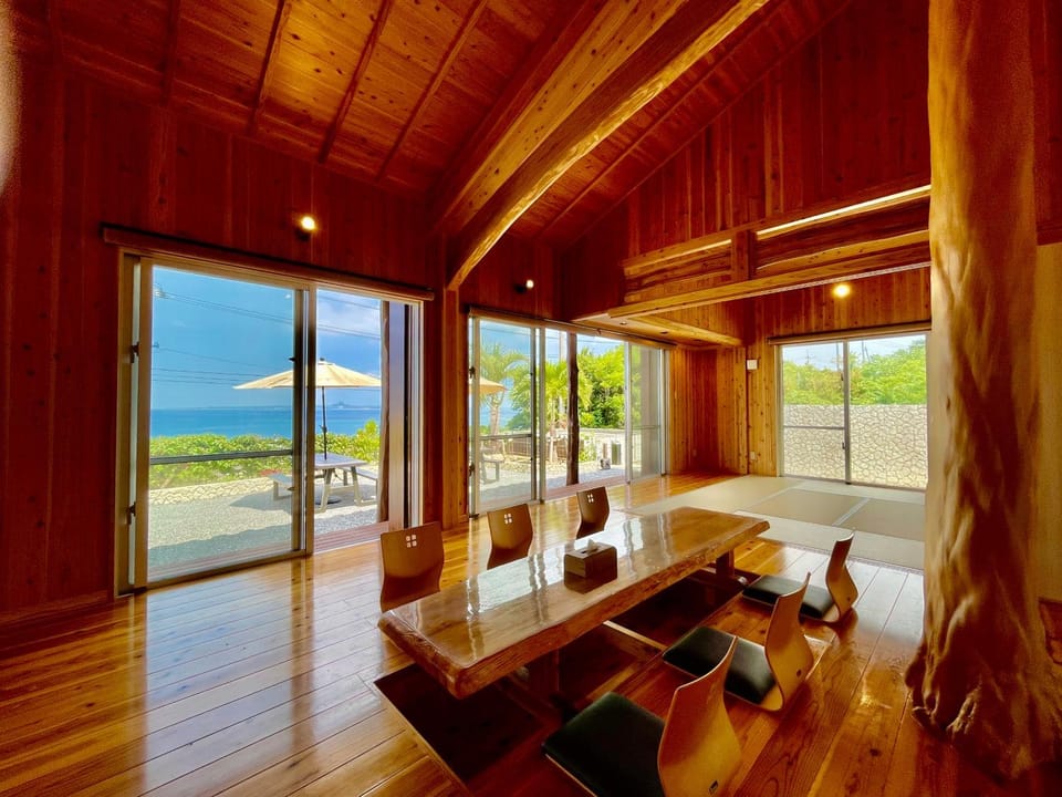 Natural landscape, Living room, Seating area, Sea view
