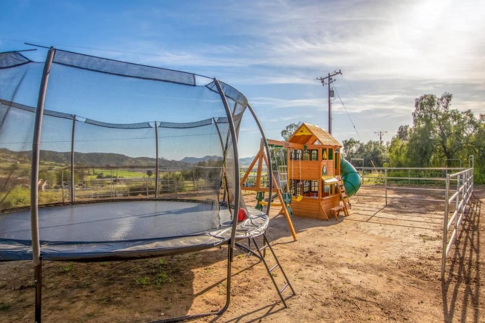 Harley Davidson Ranch Glampling With Kids Play Zone Apartment in Ramona