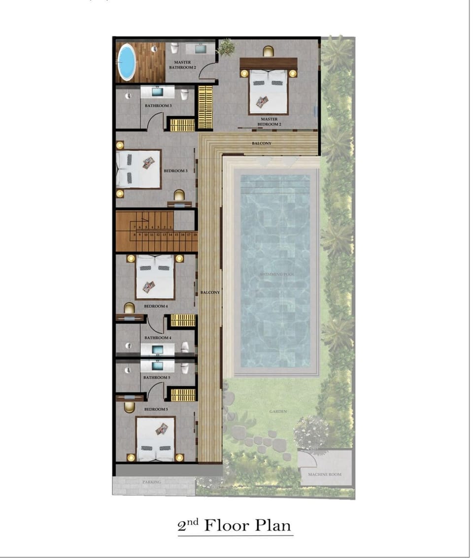 Coastal Haven 5BR New Villa, 200m Canggu Beach Villa in Mengwi