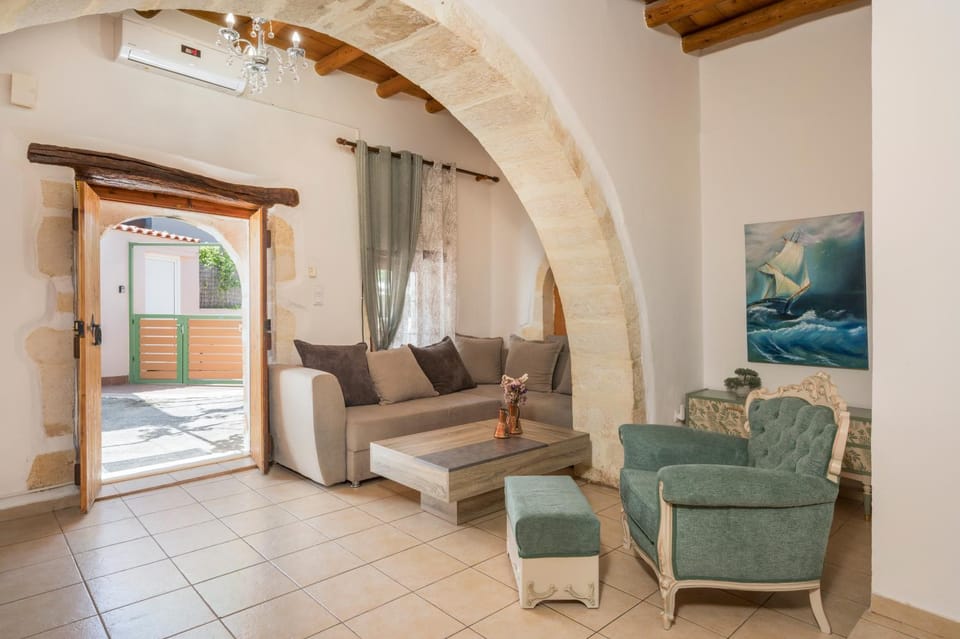 Property building, Bed, Living room, Seating area
