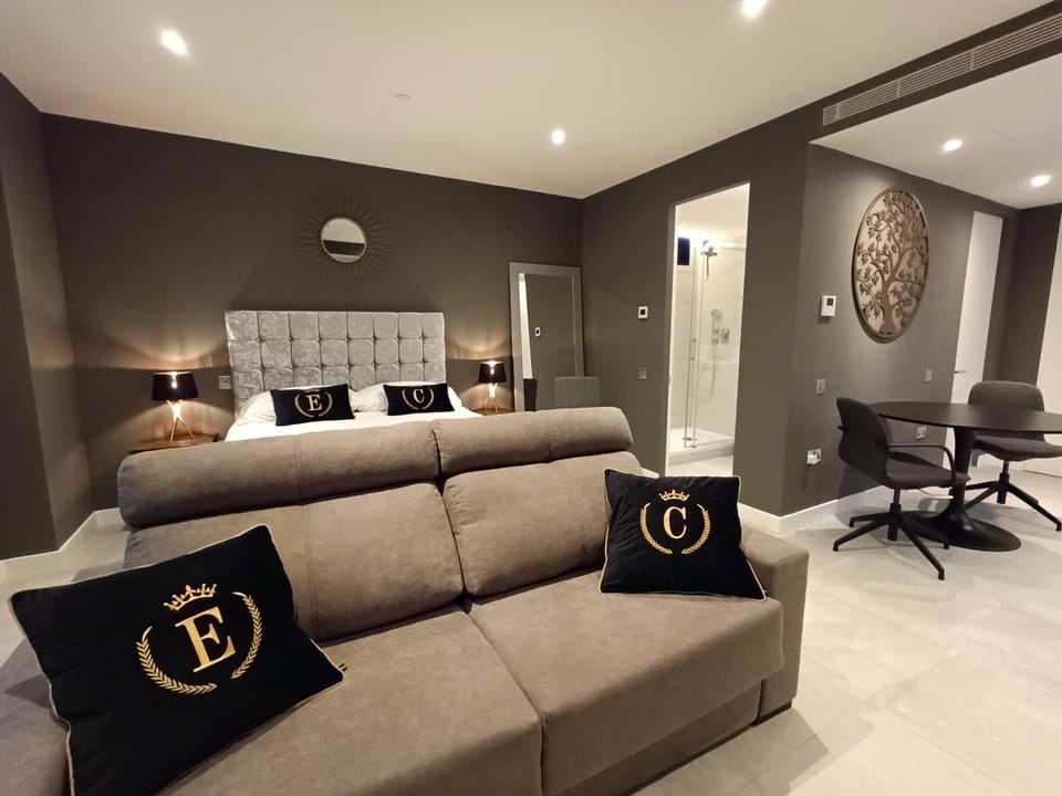 Living room, Seating area, Bedroom