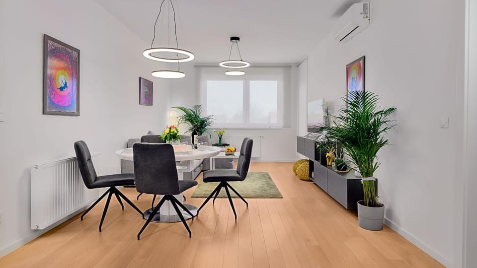 Living room, Seating area, Dining area