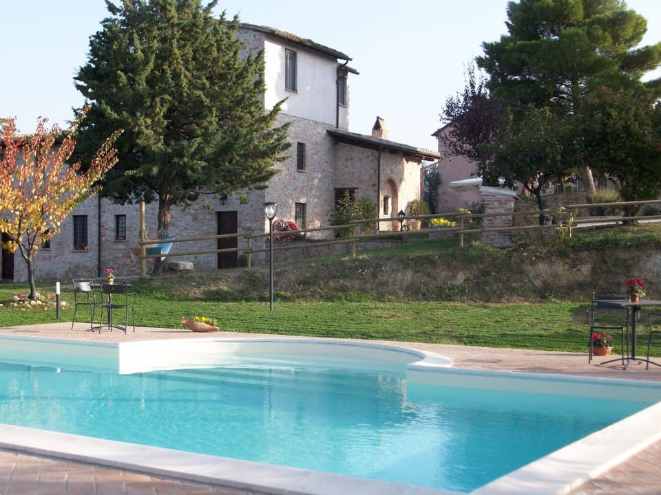 Property building, Living room, Swimming pool