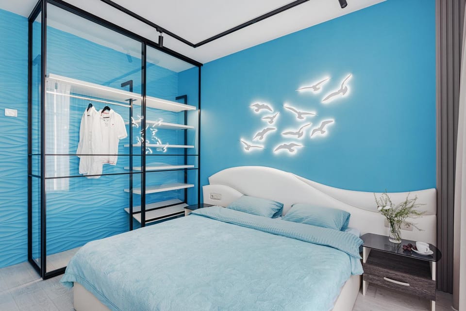 Bed, Photo of the whole room, Bedroom, wardrobe