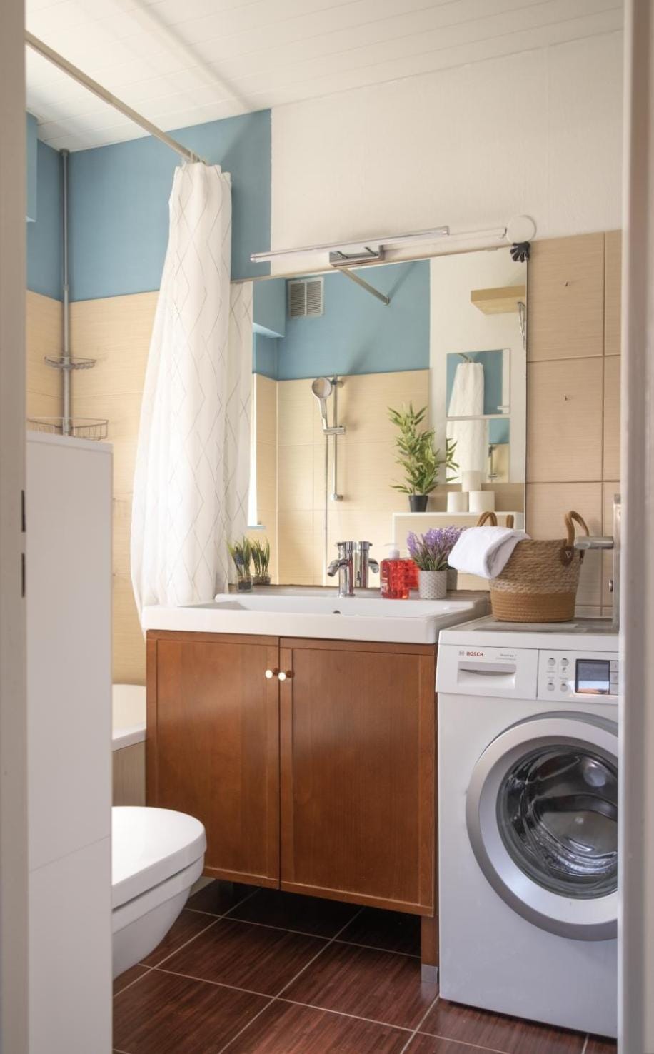 Toilet, Bathroom, washing machine