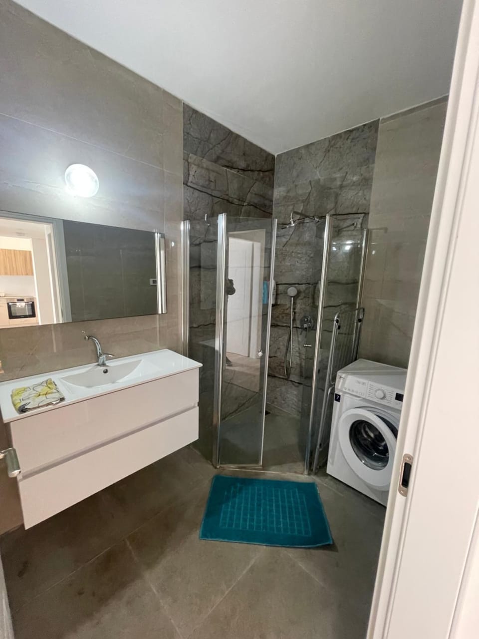Shower, washing machine, dryer