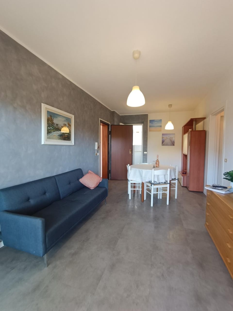 Kitchen or kitchenette, Living room, Dining area