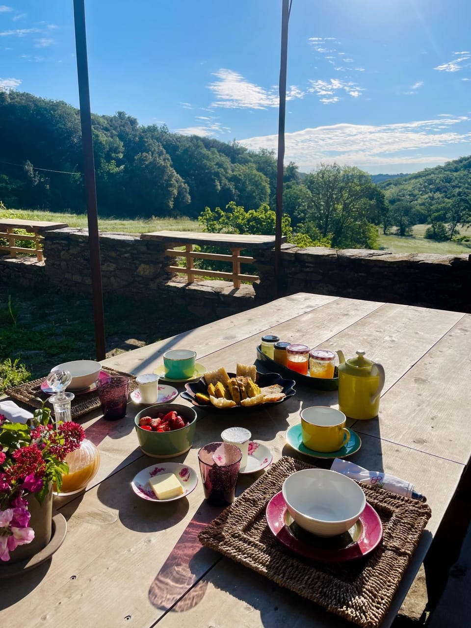Natural landscape, View (from property/room), Balcony/Terrace, Mountain view, Breakfast