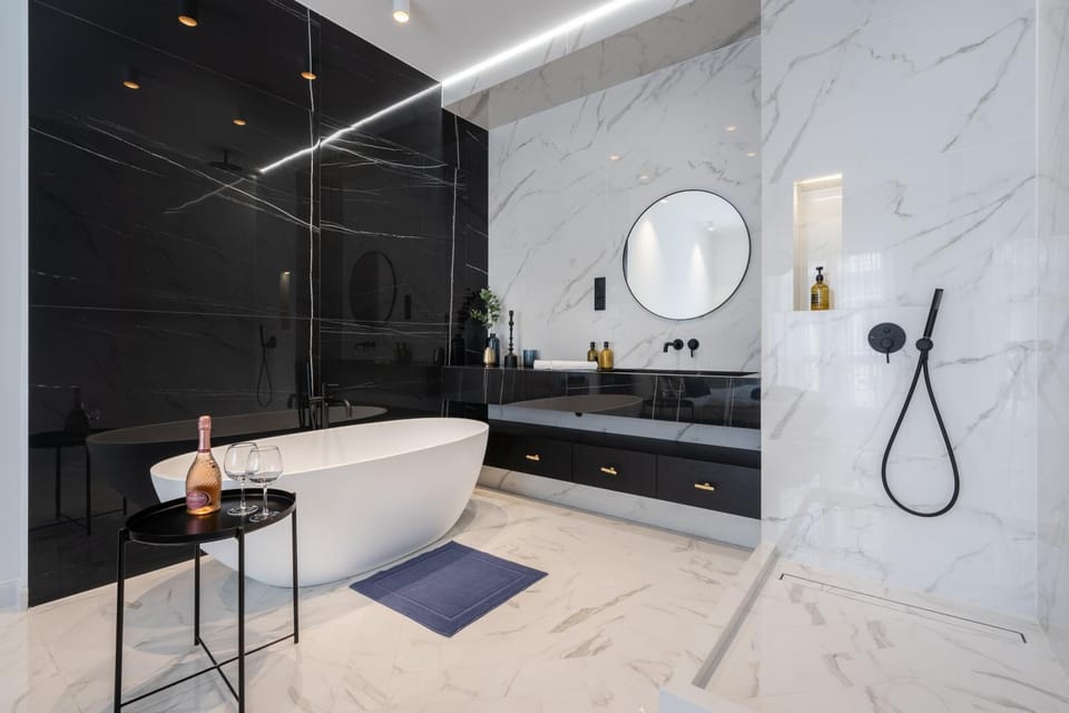 Shower, Bathroom, Bath, towels