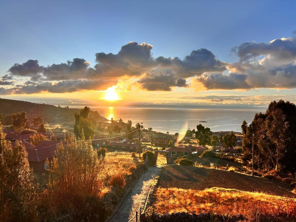 Natural landscape, Balcony/Terrace, Lake view, Sunrise