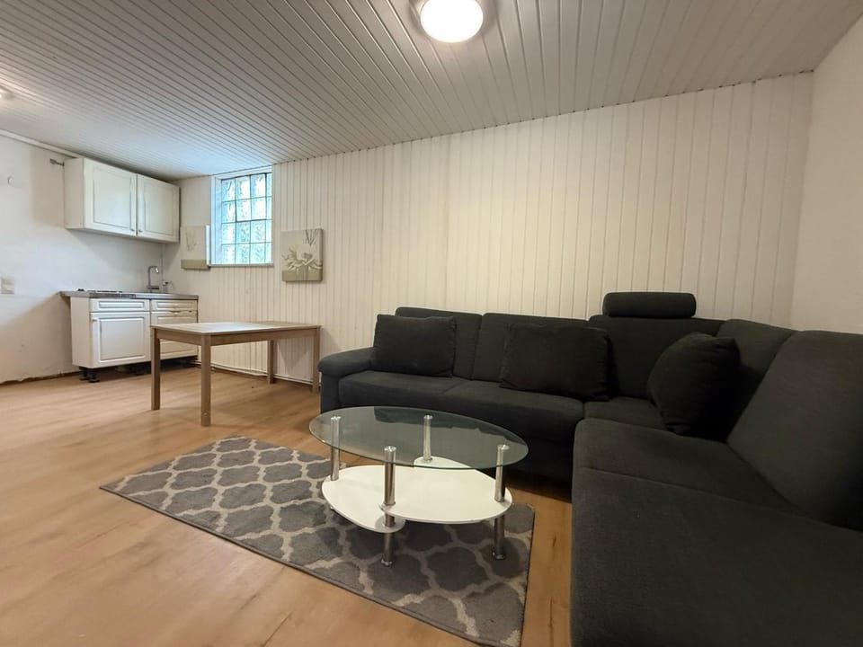 Kitchen or kitchenette, Living room, Seating area