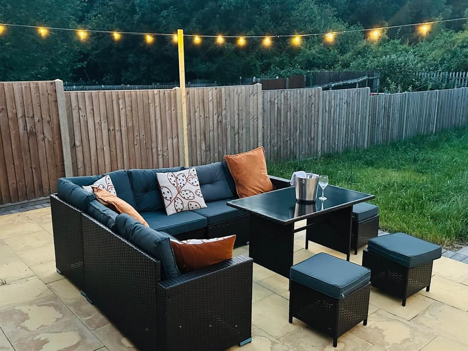 Patio, Garden, Seating area, Garden view