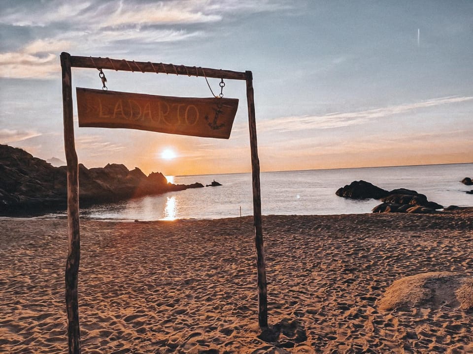 Beach, Sea view, Sunset