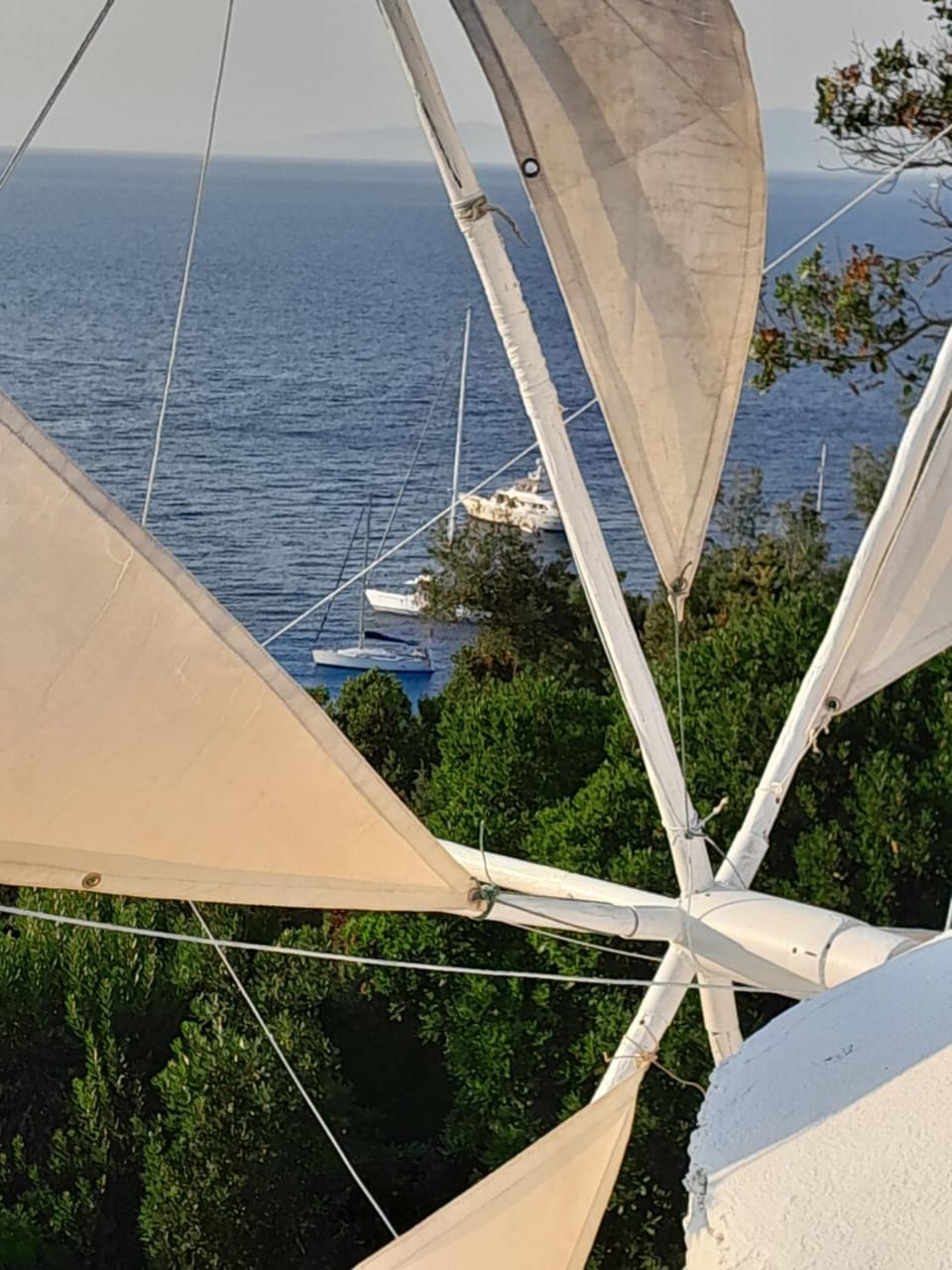Swing Docked boat in Corfu