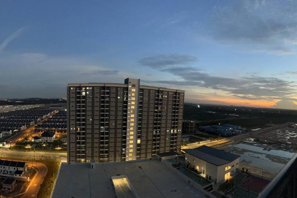 Bird's eye view, Sunset